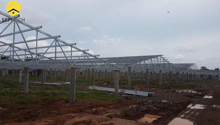 Thi công Trang trại nông nghiệp kết hợp lắp hệ thống điện năng lượng mặt trời 3MW, Xã Cư Né, huyện Krông Búk, tỉnh Đắk Lắk 2